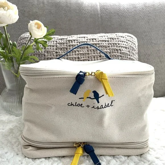 Chloe + Isabel Extra Large Jewelry Cosmetic Case (Natural) - Picture 1 of 12